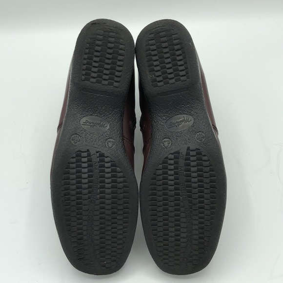 Martino Canada Burgundy Leather Booties Size 8 - Picture 13 of 14